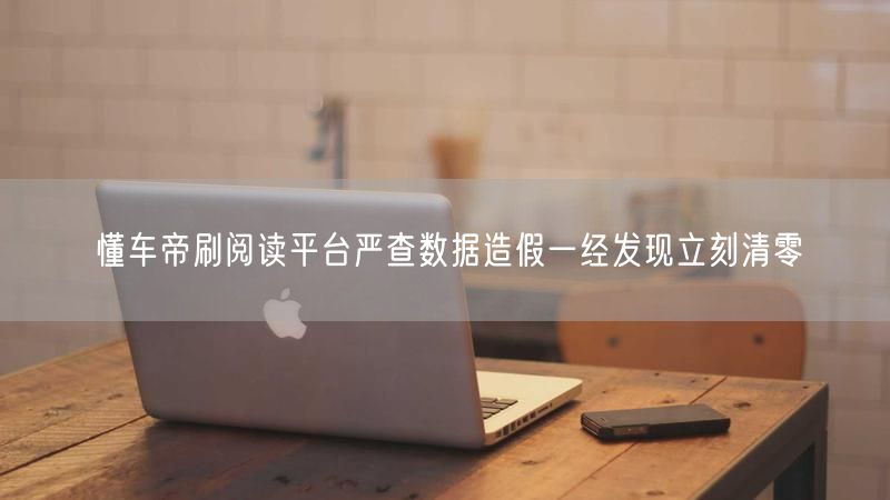 懂车帝刷阅读平台严查数据造假一经发现立刻清零