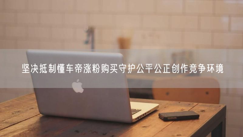 坚决抵制懂车帝涨粉购买守护公平公正创作竞争环境