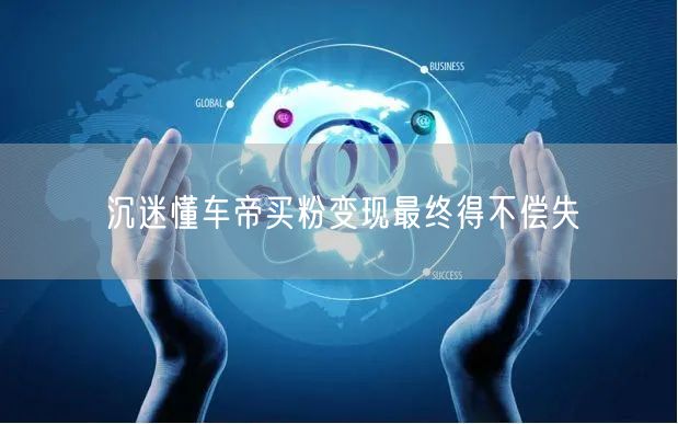 沉迷懂车帝买粉变现最终得不偿失