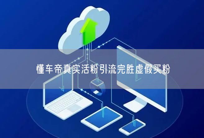 懂车帝真实活粉引流完胜虚假买粉