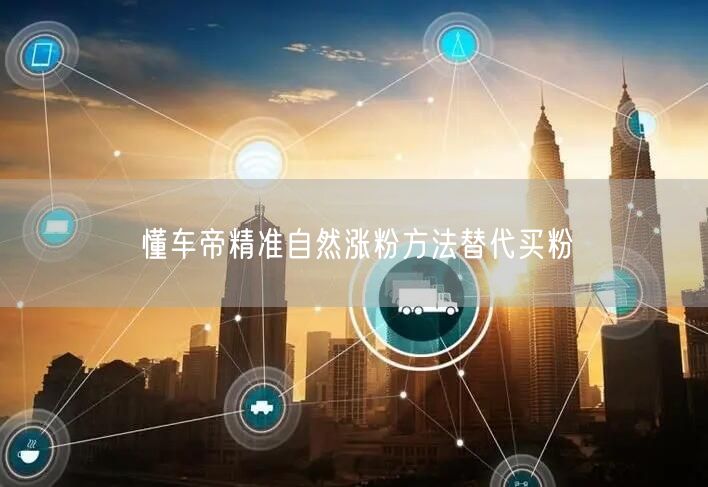 懂车帝精准自然涨粉方法替代买粉